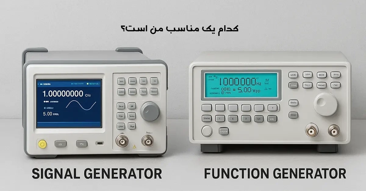 تفاوت سیگنال ژنراتور و فانکشن ژنراتور | بررسی تخصصی و کاربردی